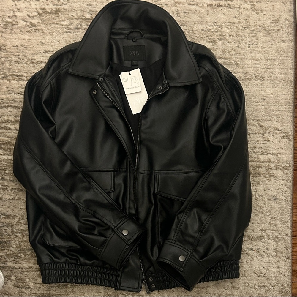 Zara leather jacket